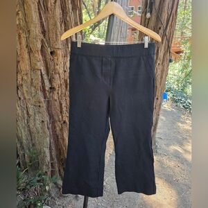 Spanx 100% Cotton Womens Black Ankle Pants Size Large